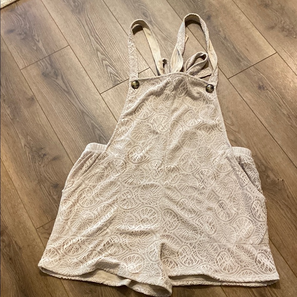 VENUS Cream Relaxed Fit overalls